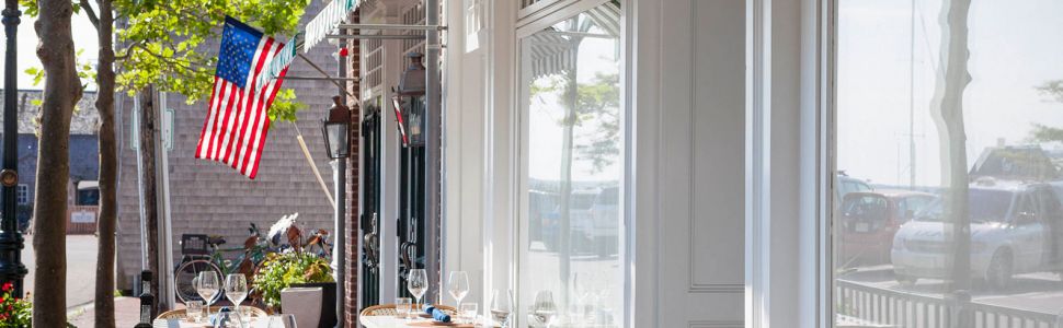 Atlantic Tables Tables sitting outside a resturant