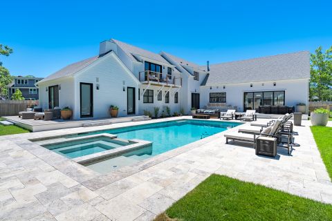 Pool, Pool Spa, Stone Patio, Outdoor Dining & Outdoor kitchen