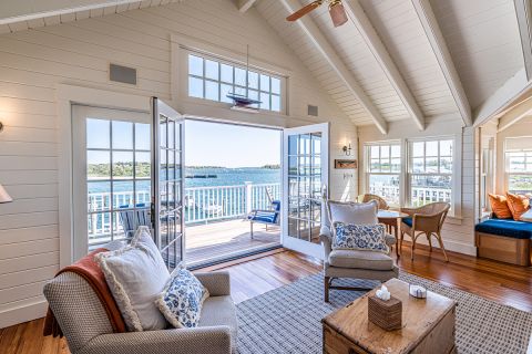2nd Family Room opens to 2nd Level Deck with Spectacular Water Views